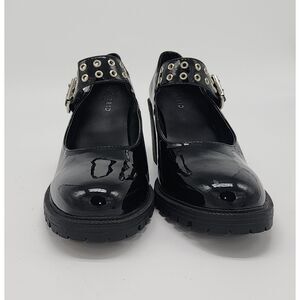 Torrid Mary Jane Lug Heel - Faux Leather Black (WW)